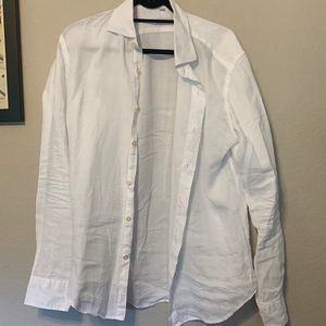 White linen shirt